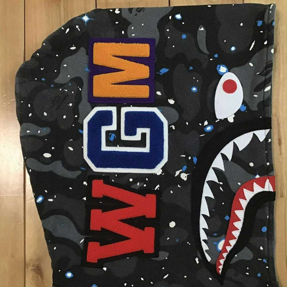 Bape 💫Glow in the dark💫 Space camo shark hoodie… - image 4