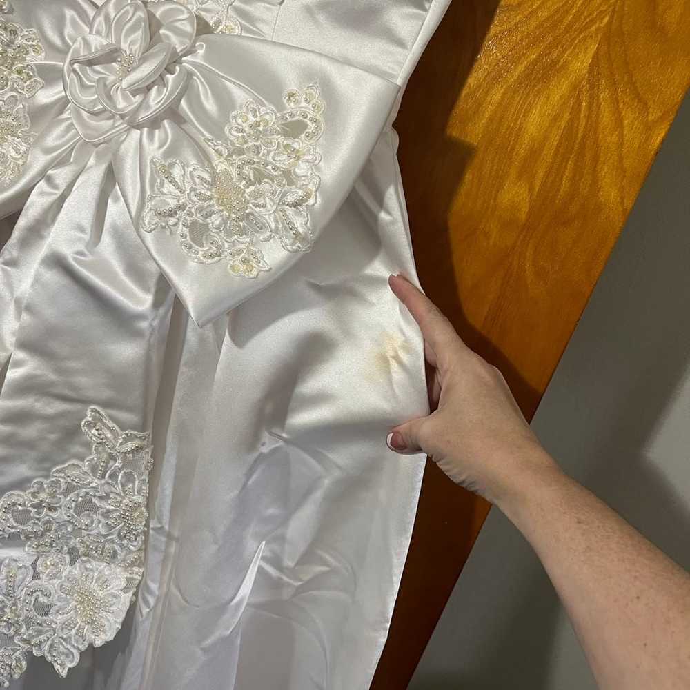 Wedding Dress & Veil - Size 12 - image 4