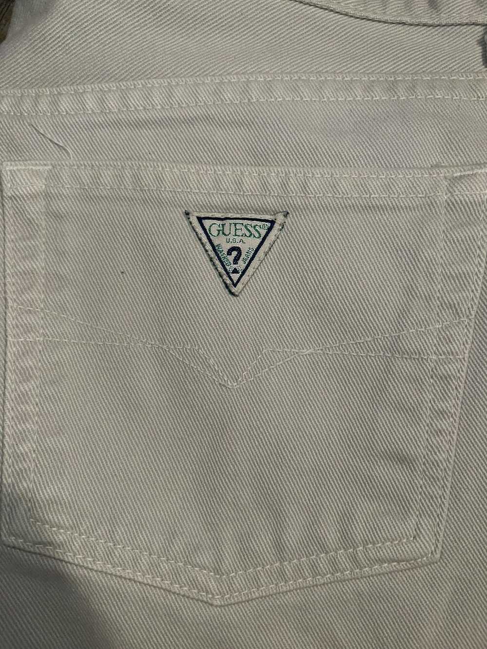Guess White/cream vintage guess jeans size 36W/30L - image 3