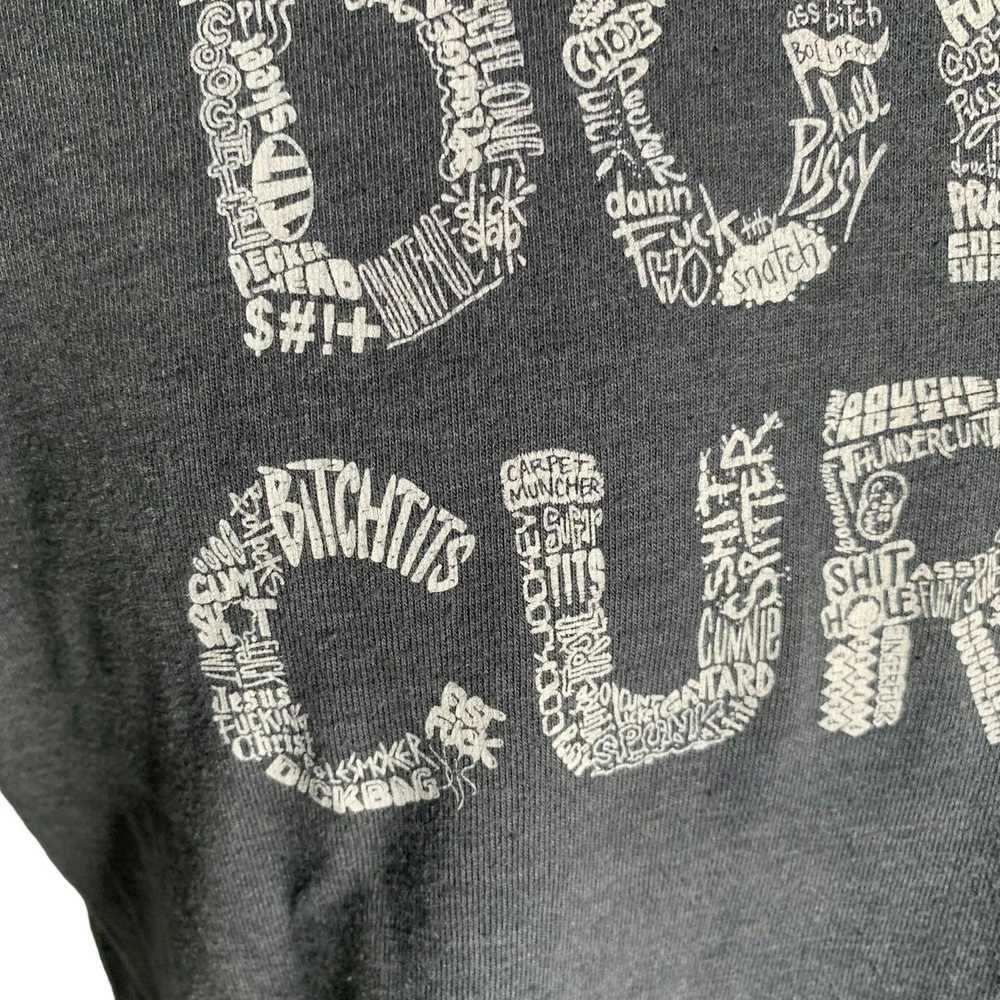 Other Funny Dont Curse Crewneck T Shirt M Grey Sh… - image 3