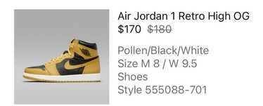 Jordan Brand × Nike Air Jordan 1 Retro High OG Po… - image 1