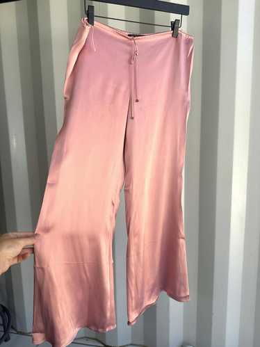 Gucci × Tom Ford Pink Silk Flare Bottoms
