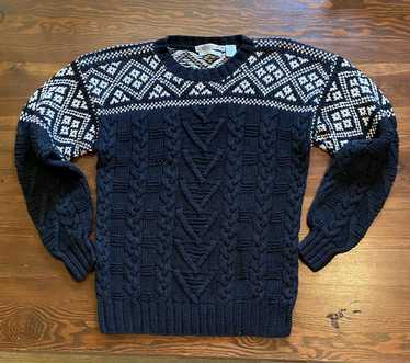 Coloured Cable Knit Sweater × Northern Isles × Vi… - image 1