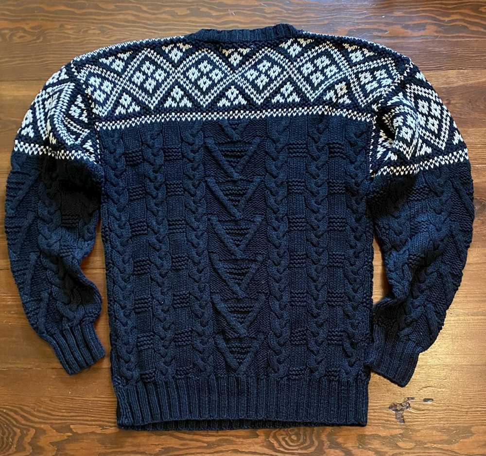 Coloured Cable Knit Sweater × Northern Isles × Vi… - image 7