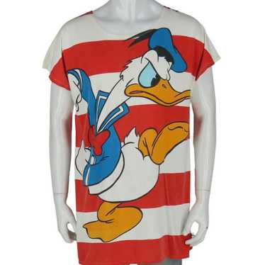 Vintage 90s Vintage Mickey Donald Duck Pajama T S… - image 1