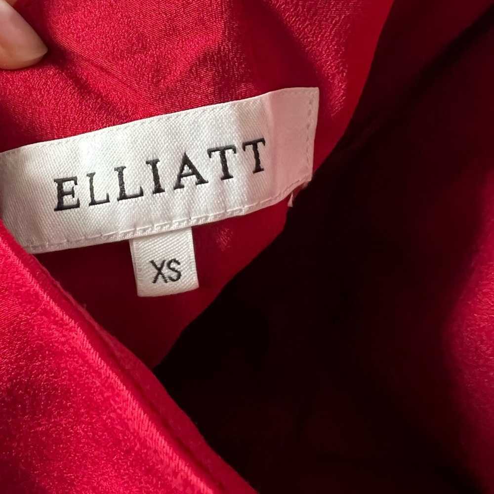 Elliatt Asymmetric  Halter Neck Red Satin Cocktai… - image 10