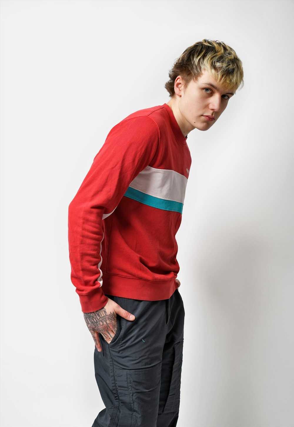 Wrangler Y2K red sweatshirt men's vintage 90s spo… - image 3
