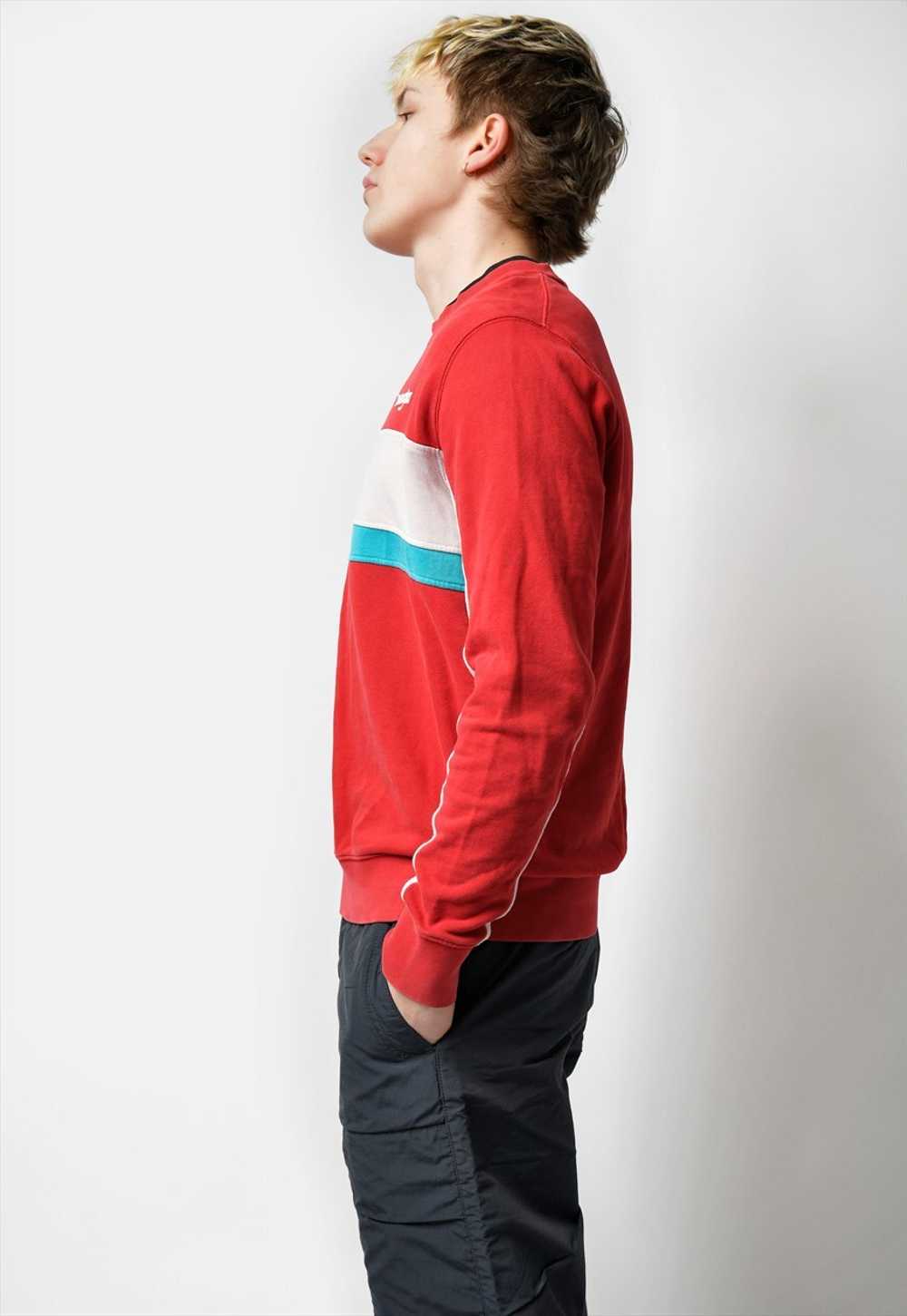Wrangler Y2K red sweatshirt men's vintage 90s spo… - image 4