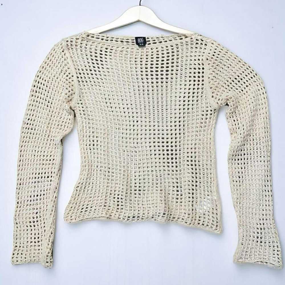 Bdg BDG Lattice open stitch cotton sweater - image 2