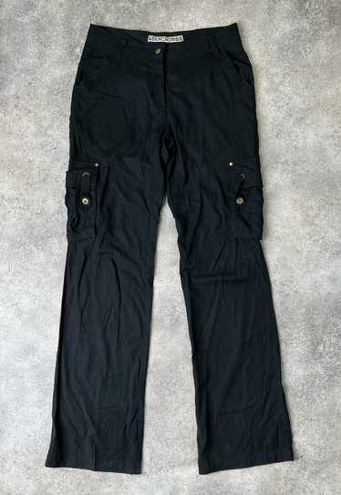 Vintage Y2K Abercrombie & Fitch Low Rise Cargo Flare Pants Khaki Ran Women  8
