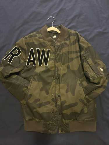 Mens Blue Camo Parka Jacket