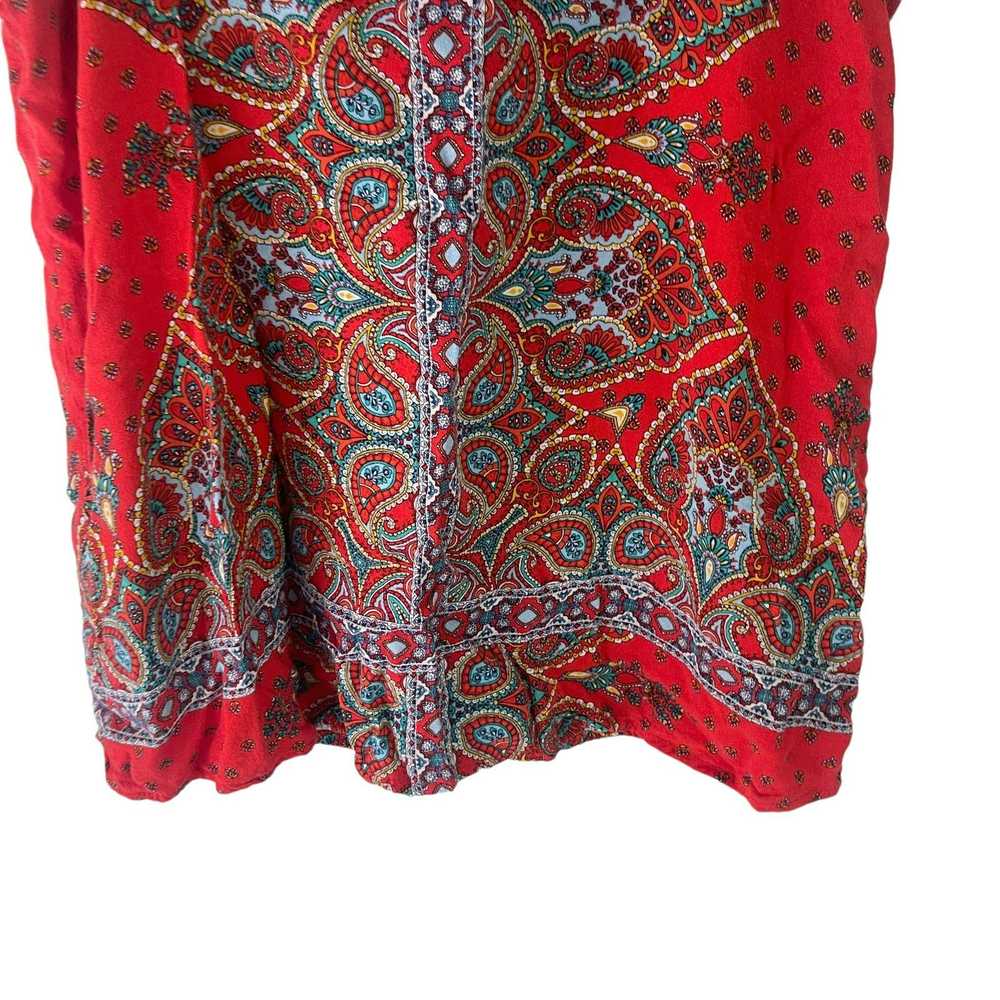 Other Verse Made In USA Women Size XS Red Paisley… - image 3