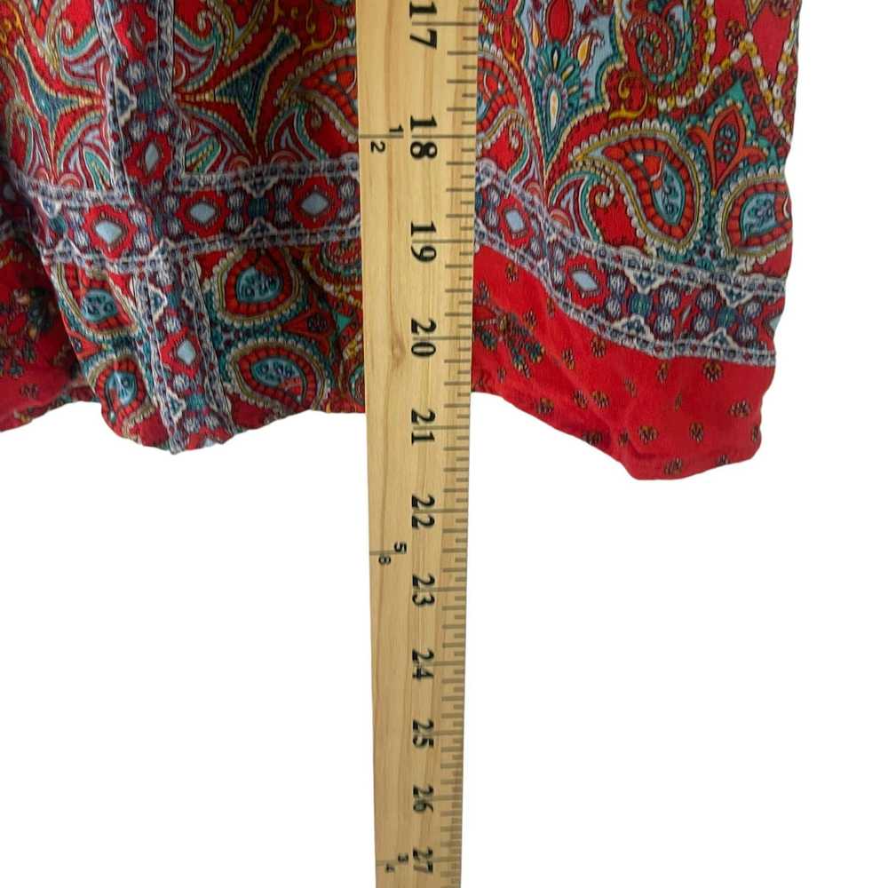 Other Verse Made In USA Women Size XS Red Paisley… - image 9