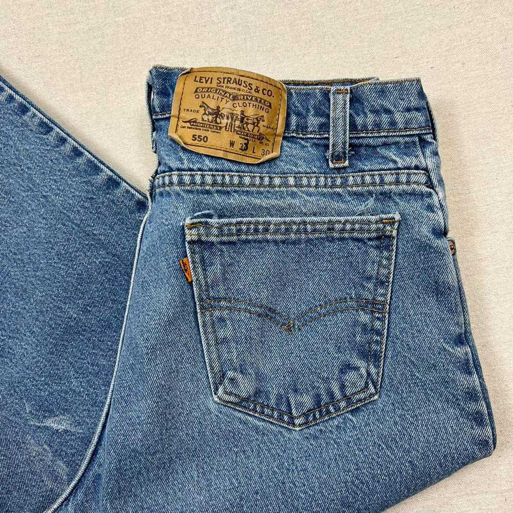 Levi's Vintage 90s Levi's orange tab blue jeans - image 2