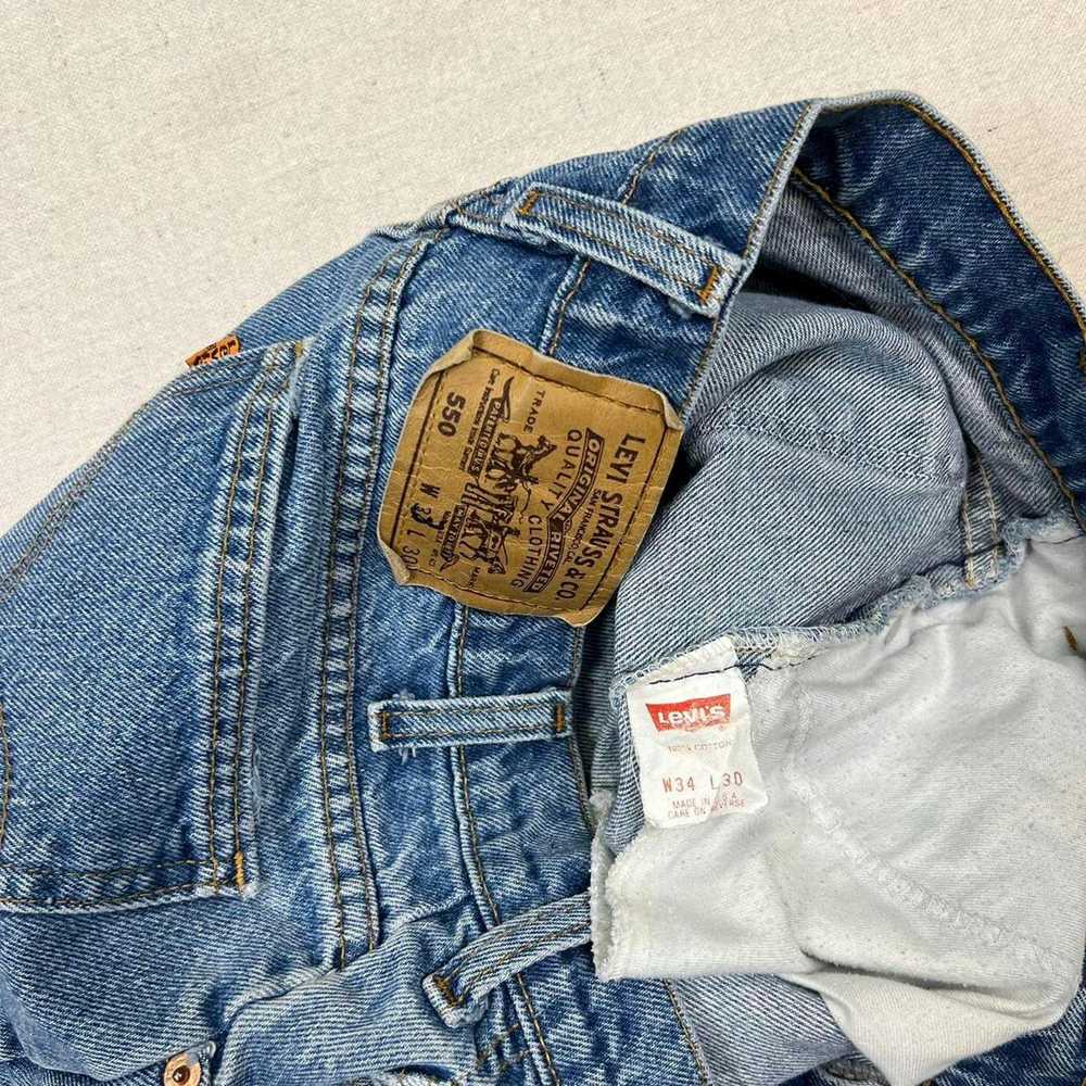 Levi's Vintage 90s Levi's orange tab blue jeans - image 7