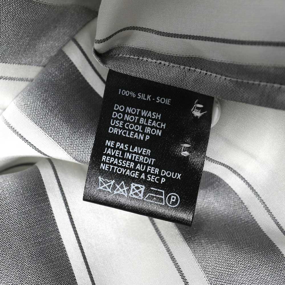 Haider Ackermann SS17 Black White Striped Silk Sh… - image 5