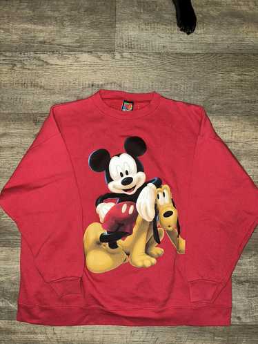 Disney Womens Sweatshirt Mickey Mouse 90s Retro Jumper Top S-XL Official