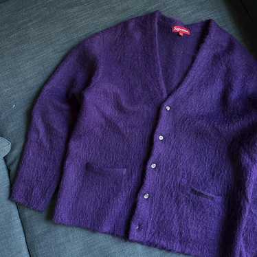 Supreme brushed mohair cardigan - Gem