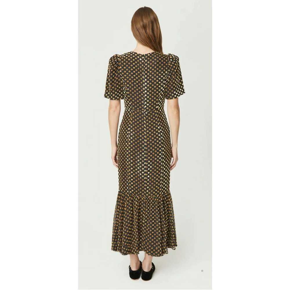 Rhode Rhode Anton Dress Black Gold Polka Dot Size… - image 2