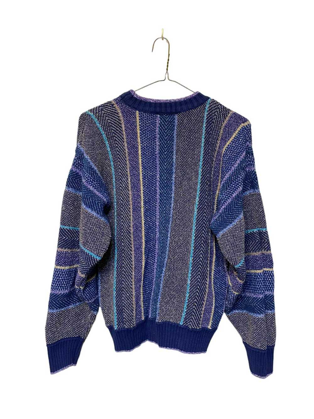 Alexander Julian × Coloured Cable Knit Sweater × … - image 2