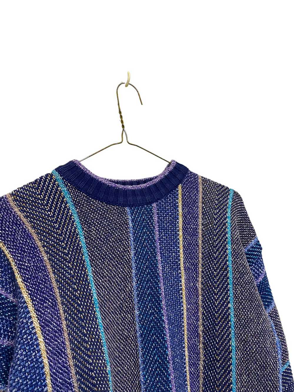 Alexander Julian × Coloured Cable Knit Sweater × … - image 3