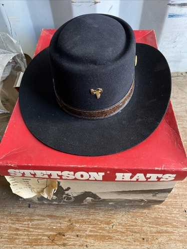 帽子 50s Vintage Stetson 3X BEAVER 7 1/2 60cm Vintage Stetson 3X Beaver Cowboy Hat Brown Long Oval 7 1/4