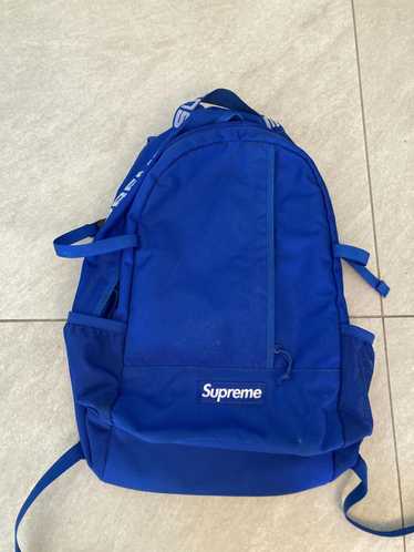 Fontaine Supreme back blue 保護ケース付きレアデック Supreme - Supreme Backpack 