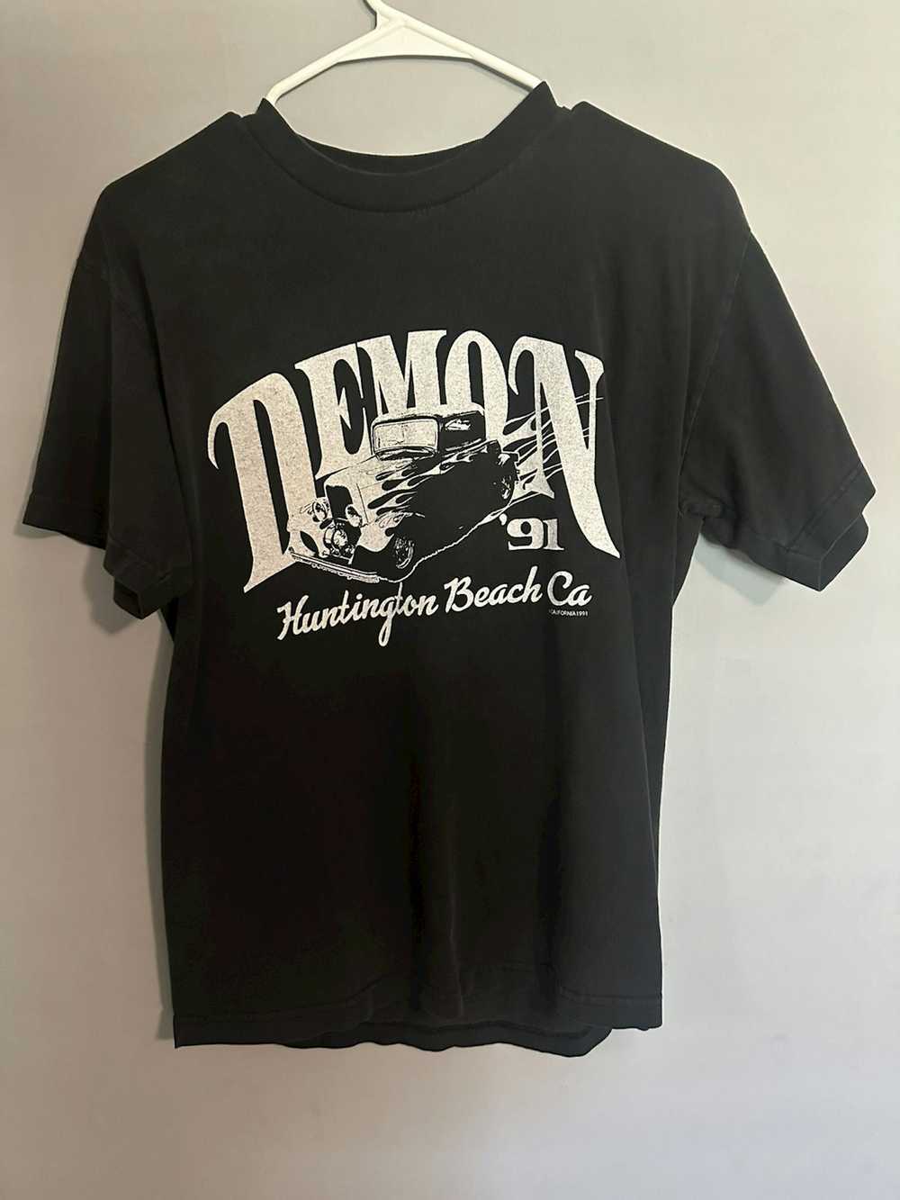 Vintage Vintage Black Demon T- Shirt - Gem