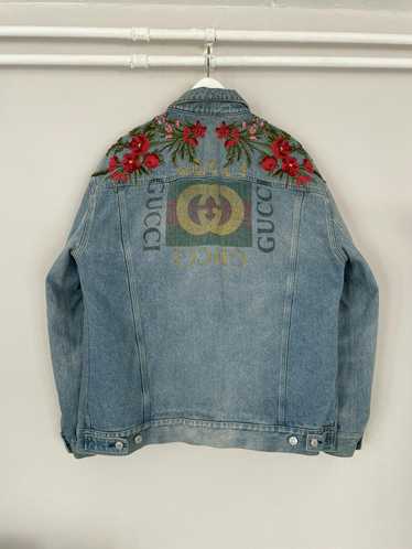 Gucci Embroidered Denim Jacket at 1stDibs | embroidered denim jacket gucci, gucci  embroidered jacket, gucci denim jacket embroidered