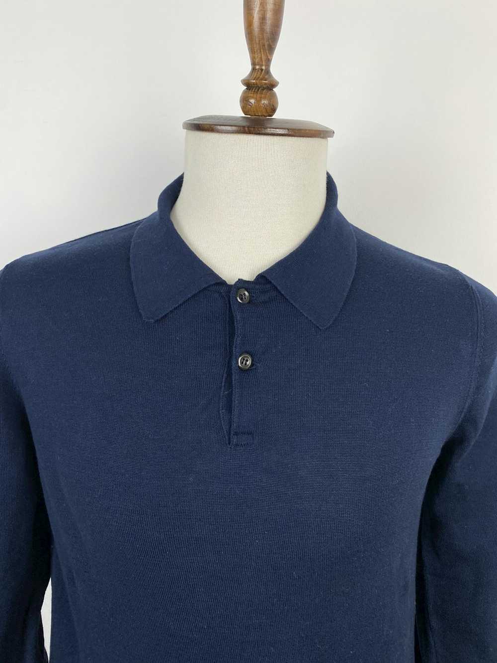 A.P.C. Men’s APC A.P.C Henley Sweater Navy Jumper… - image 3