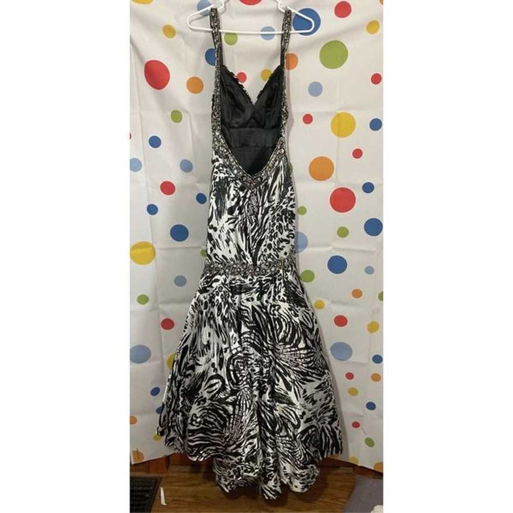 Tiffany Designs Size 4 Formal Gown Black & White … - image 8