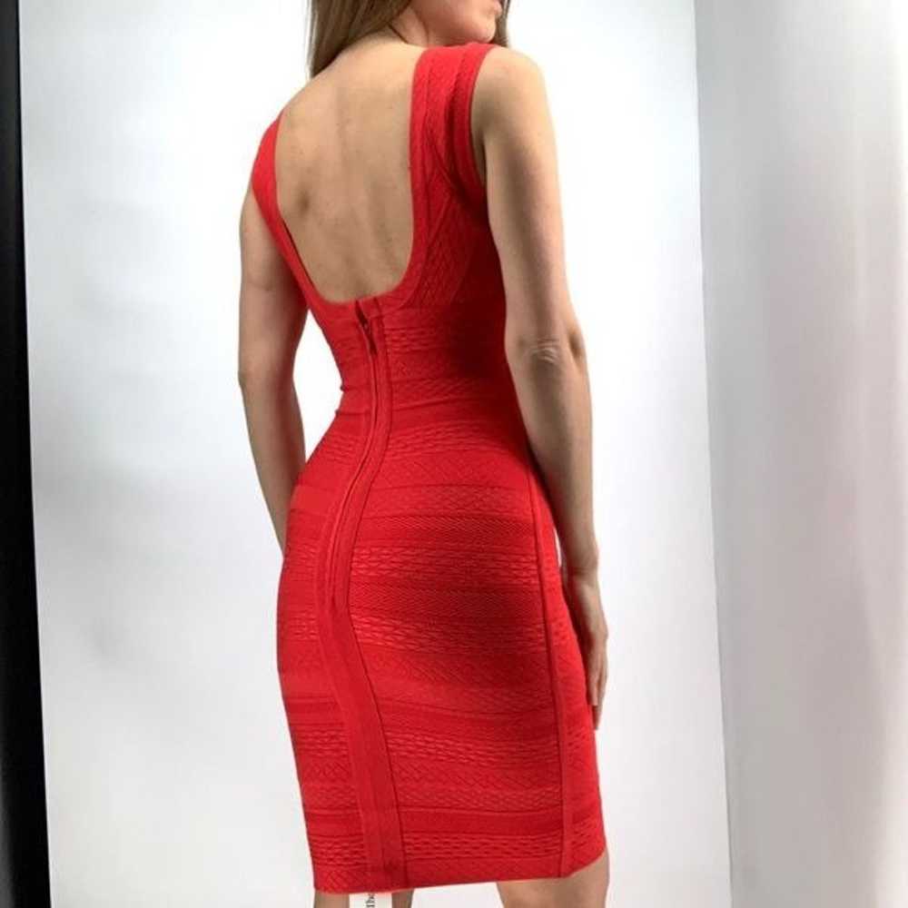 HERVE LEGER dress solid red sz xs or xxs - image 2