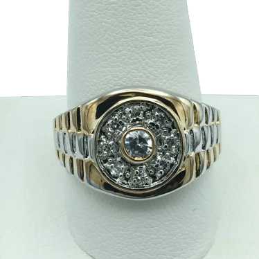 14K Cubic Zirconia Fashion Ring