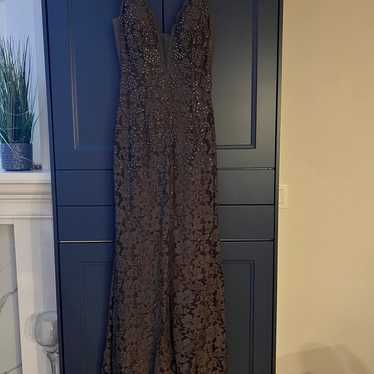 Jovani 48994 embellished stretch lace prom dress