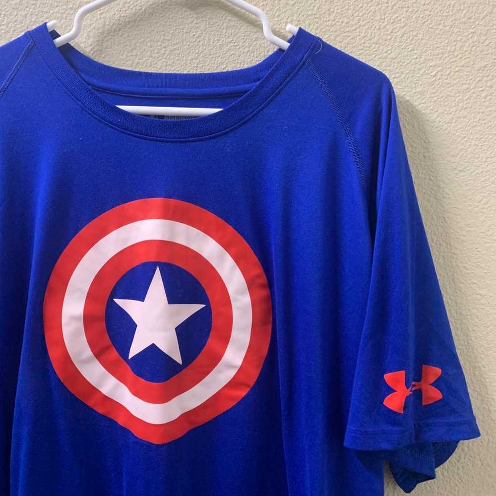 Mens Under Armour Captain America Shirt Size 3XL - image 2