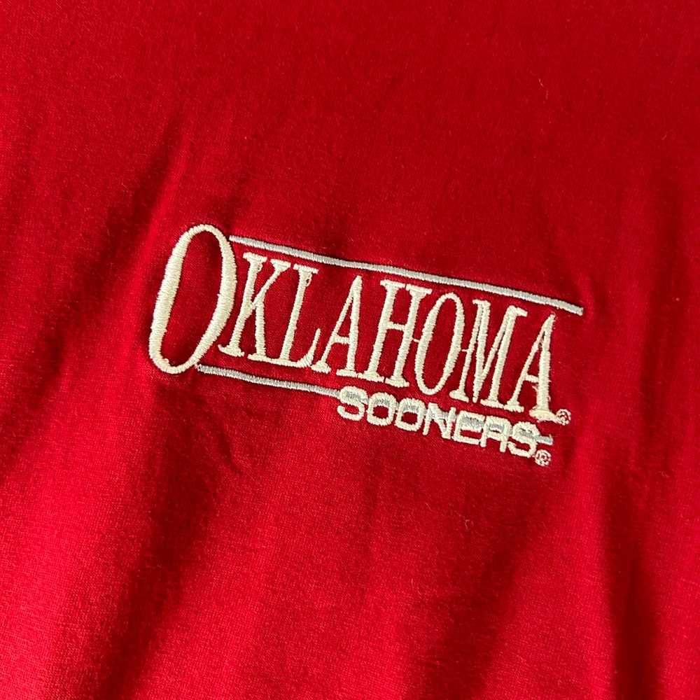 Oklahoma Sooners Long Sleeve Shirt Red Oak  White… - image 4