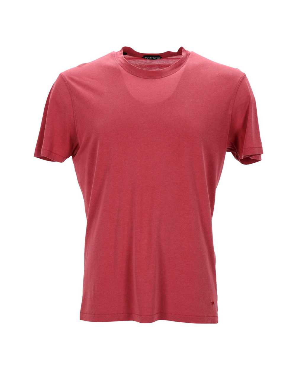 Product Details Tom Ford Red Lyocell Round Neck T… - image 1