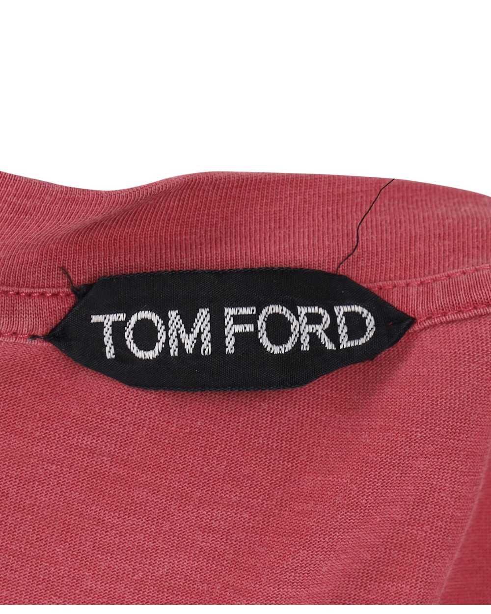 Product Details Tom Ford Red Lyocell Round Neck T… - image 4