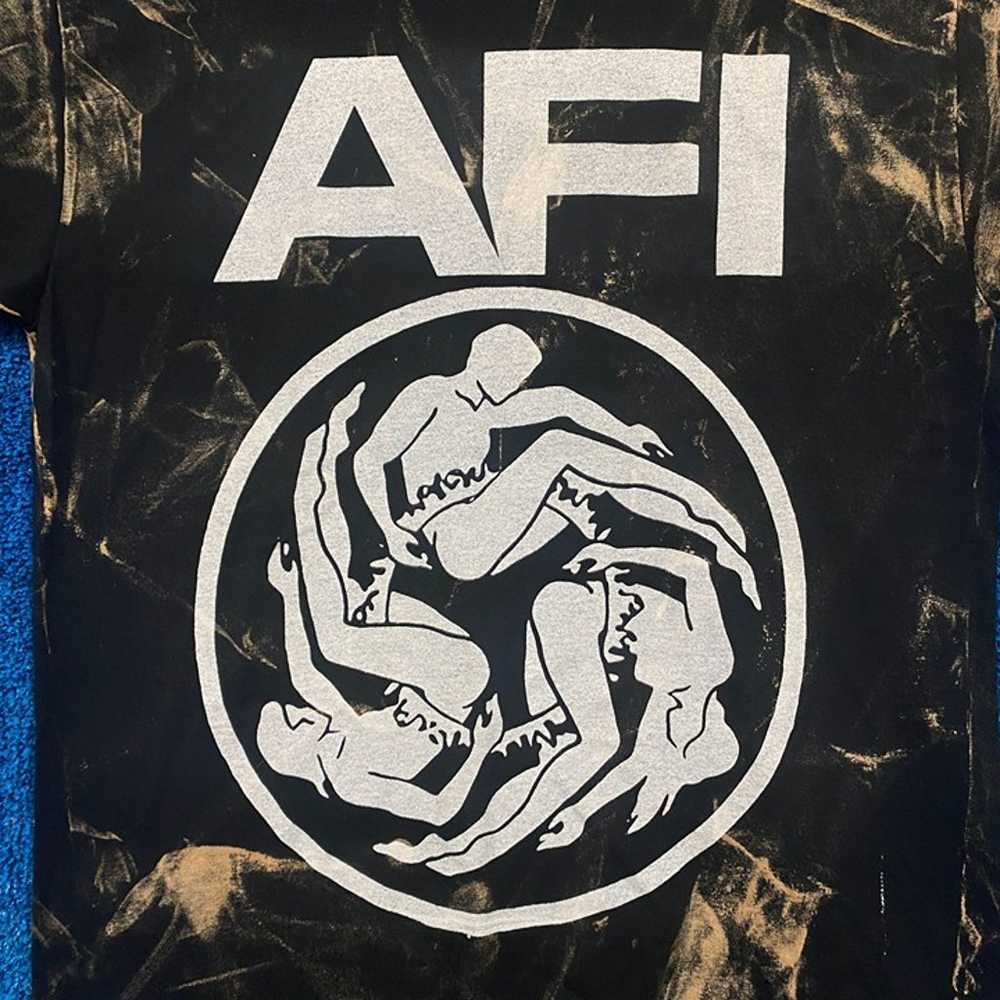 AFI Rock Tour Bleach Dye T-shirt Size Small - image 2