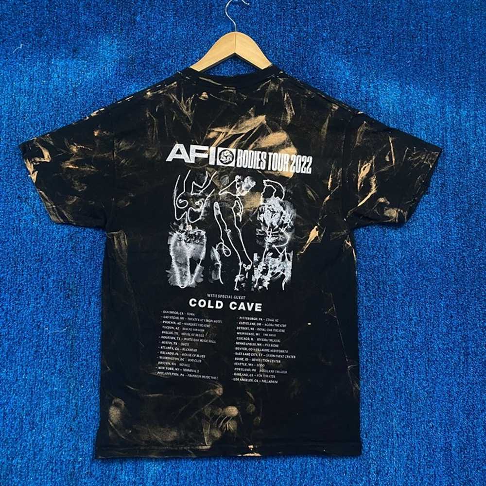 AFI Rock Tour Bleach Dye T-shirt Size Small - image 3