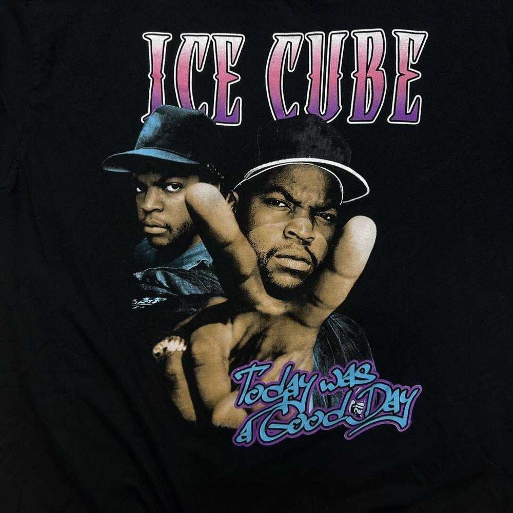 Vintage Ice Cube Shirt Men 2XL Black Today Was A … - image 8