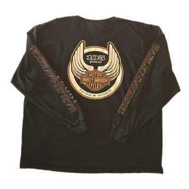 Harley Davidson 105 Years Shirt Mens 3XL Black Lo… - image 1