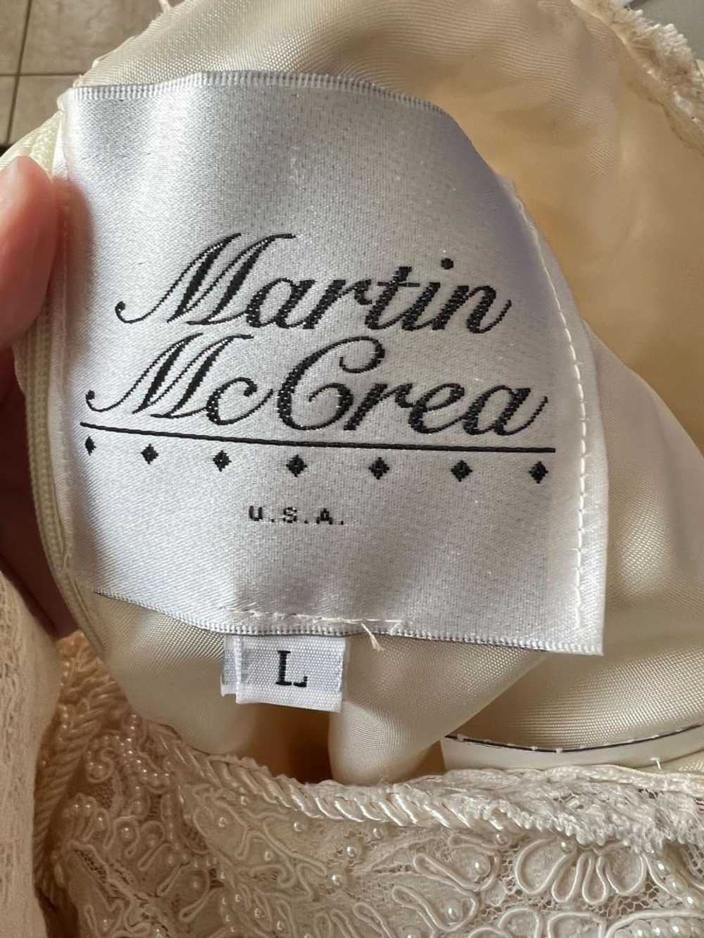 Martin McCrea Ivory lace boho wedding dress Med… - image 3