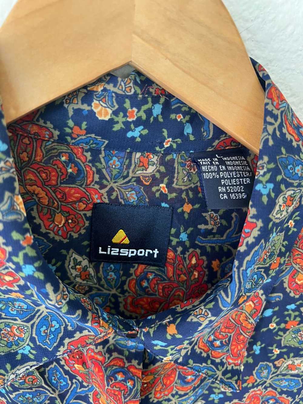 Liz Sport Sheer Floral Long Blouse (L) | Used,… - image 3