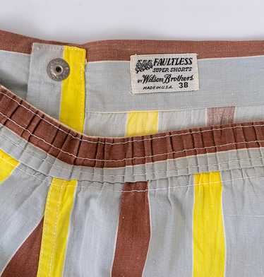 1940s Carnival Stripe Wilson Brothers Super Shorts - image 1