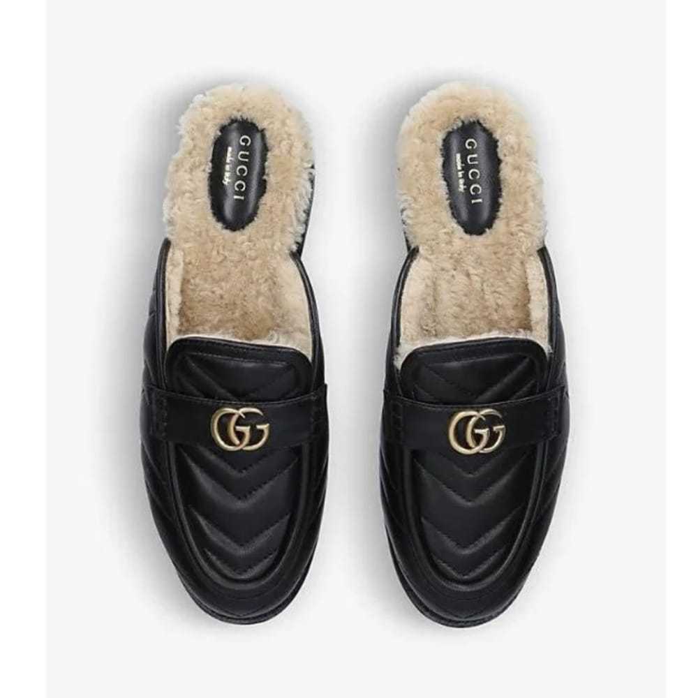 Gucci Marmont leather flats - image 2
