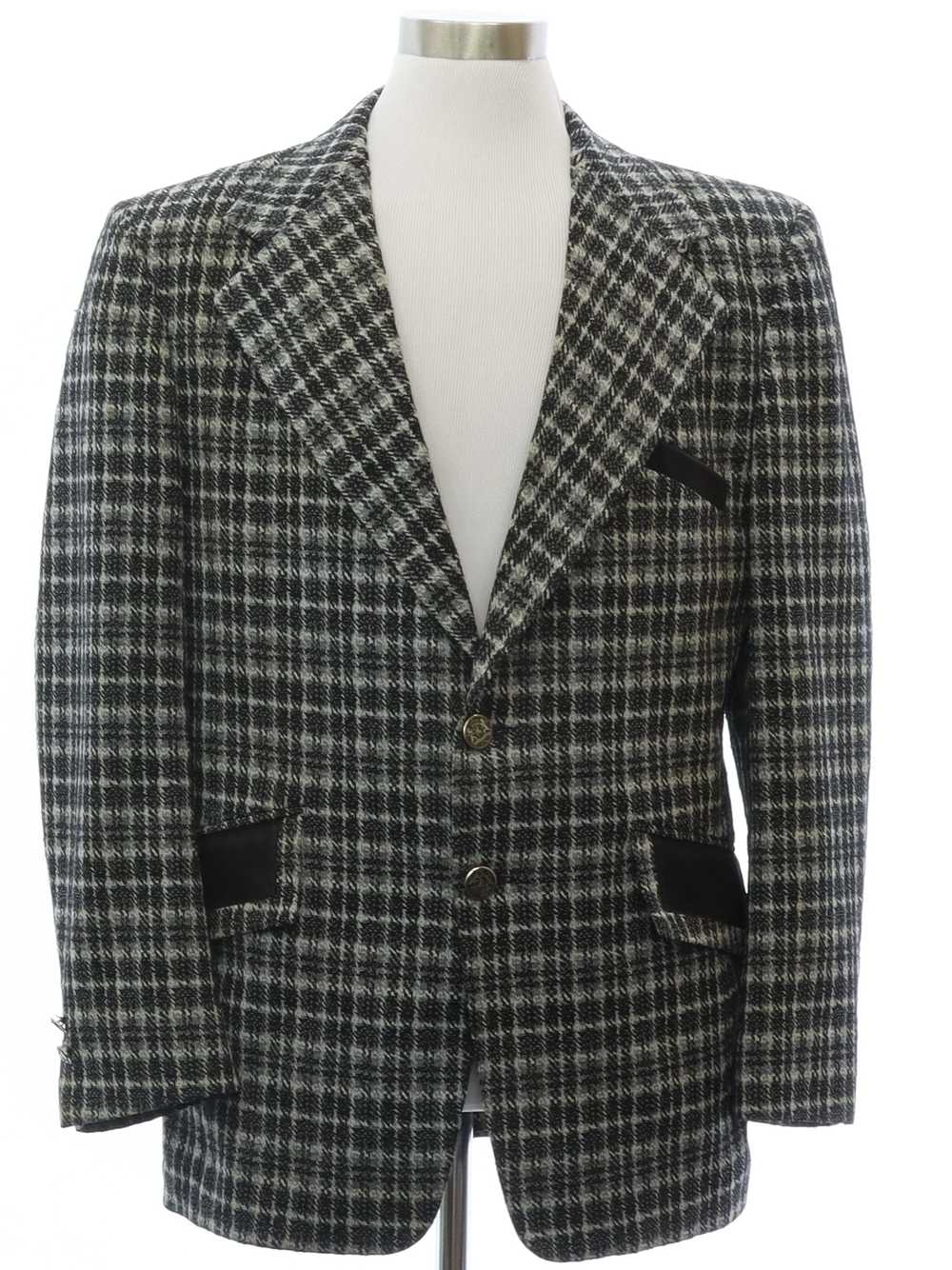 1970's Ratner for Meier and Frank Mens Mod Plaid … - image 1