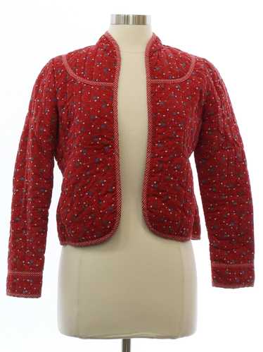 1980's Eber etc Womens Quilt Style Jacket.