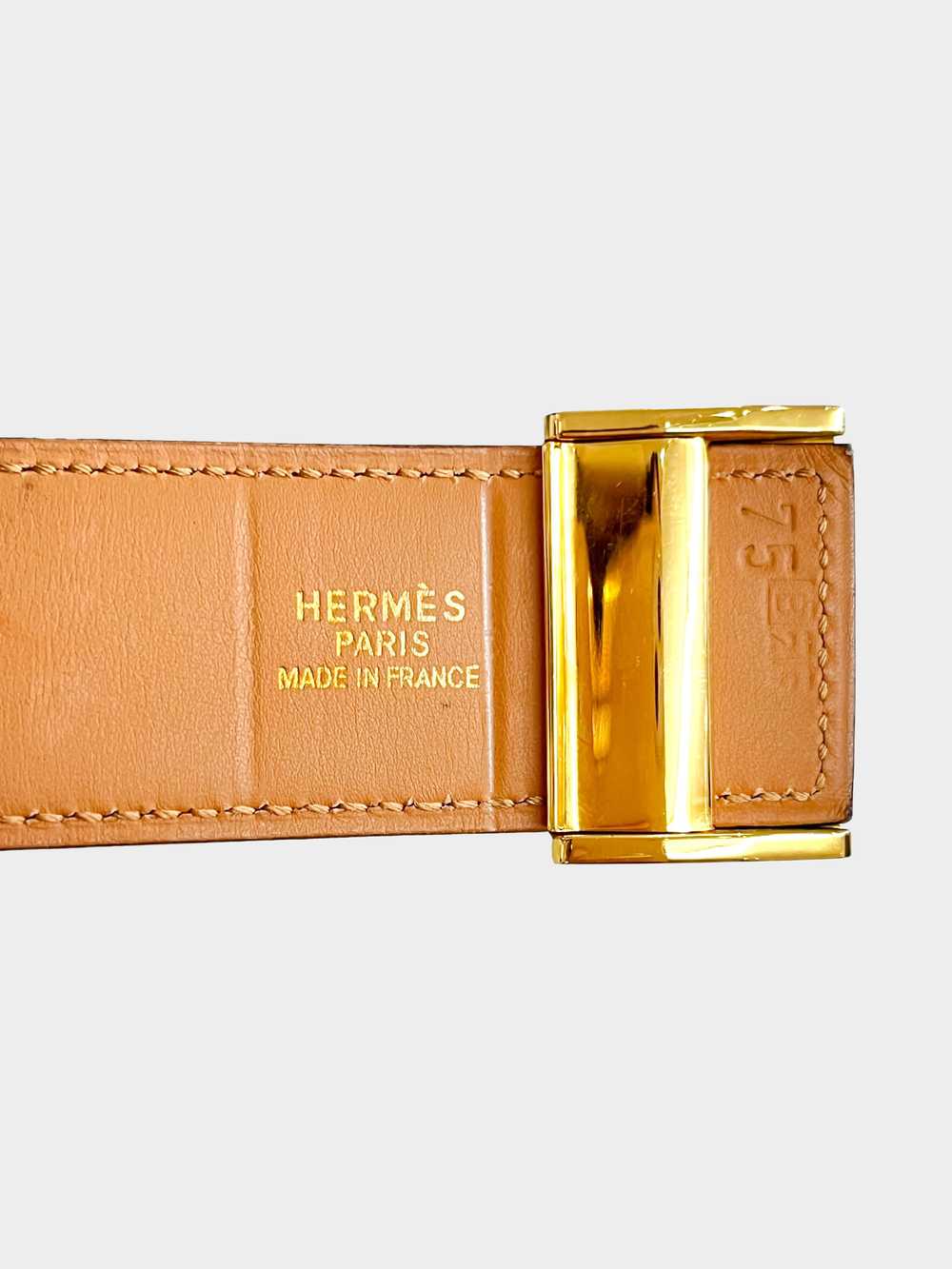 Hermès 1998 Clou de Selle Belt - image 4