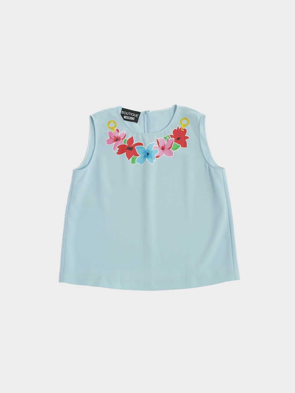 Moschino Boutique 2010s Floral Printed Summer Blo… - image 1